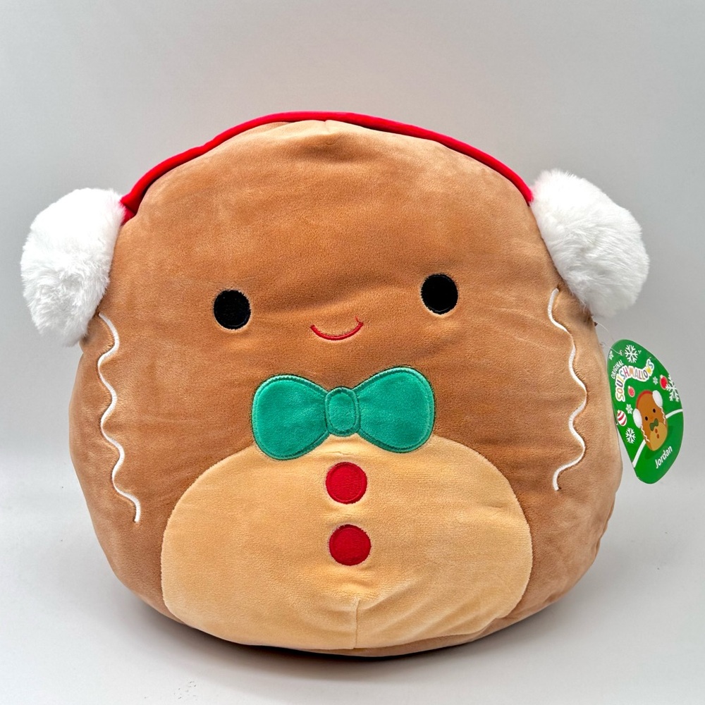 HOLIDAY 12" Jordan Gingerbread Man Squishmallows Holiday Christmas Stuffed Plush